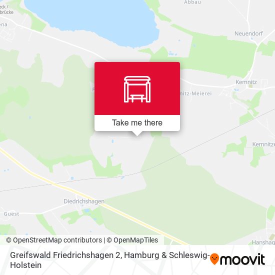 Greifswald Friedrichshagen 2 map
