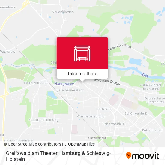 Карта Greifswald am Theater