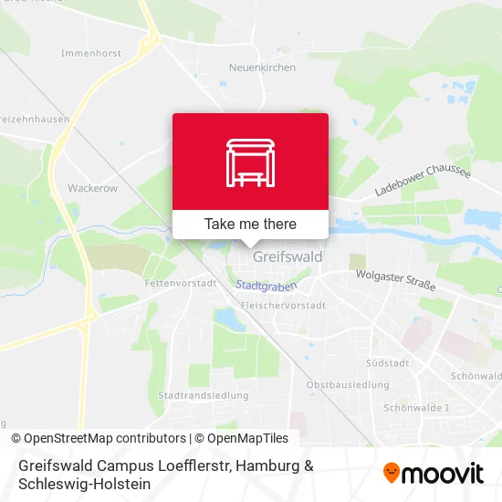 Карта Greifswald Campus Loefflerstr