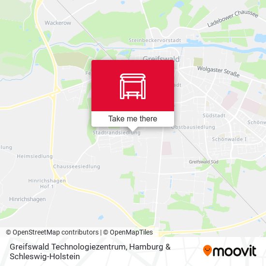 Greifswald Technologiezentrum map