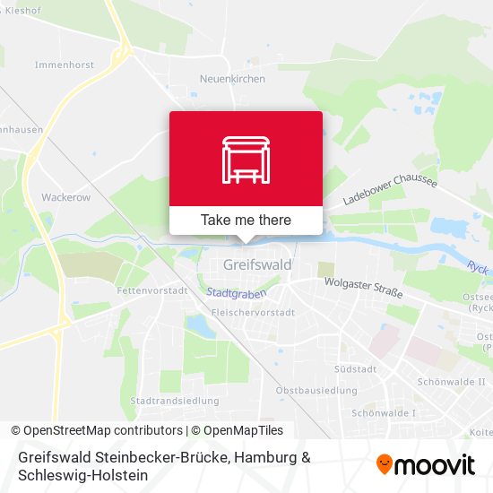 Greifswald Steinbecker-Brücke map