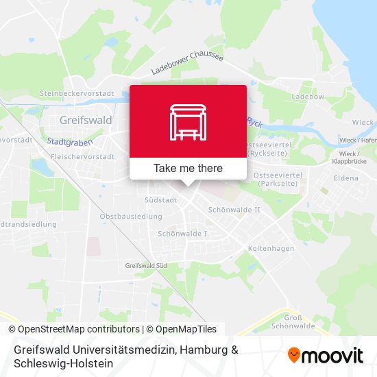 Greifswald Universitätsmedizin map