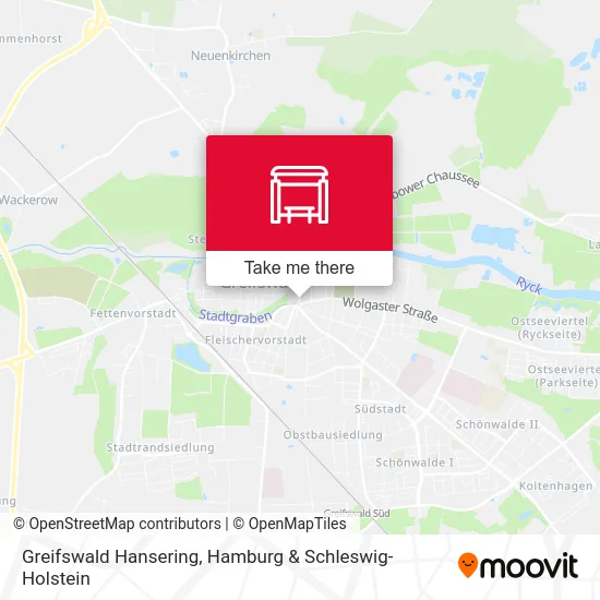 Карта Greifswald Hansering