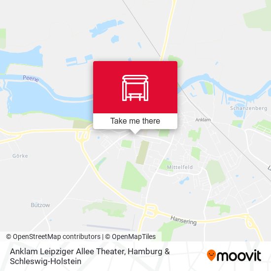 Anklam Leipziger Allee Theater map