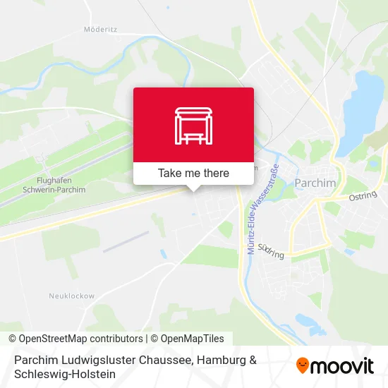 Parchim Ludwigsluster Chaussee map