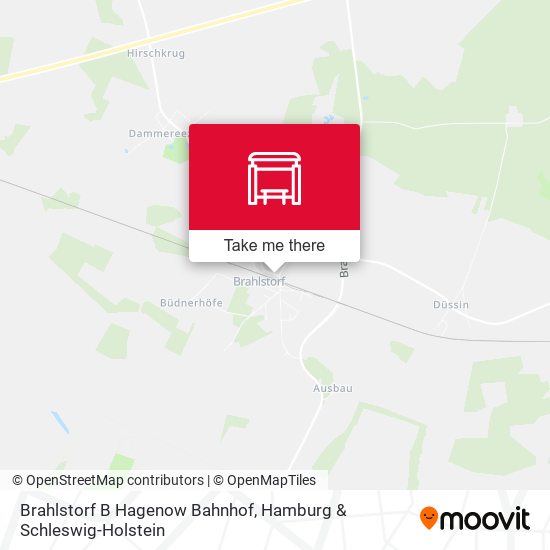 Brahlstorf B Hagenow Bahnhof map