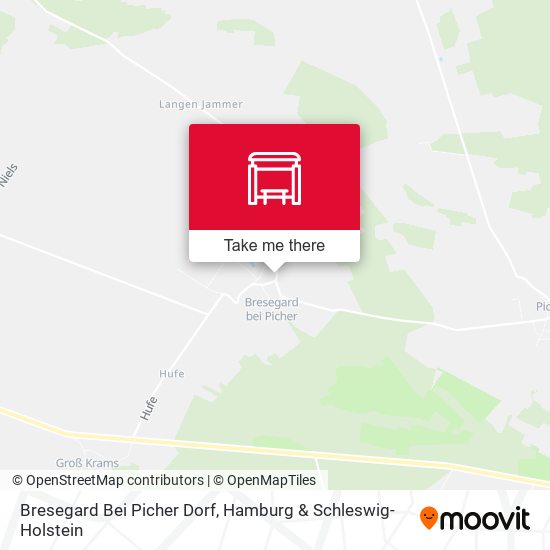 Bresegard Bei Picher Dorf map