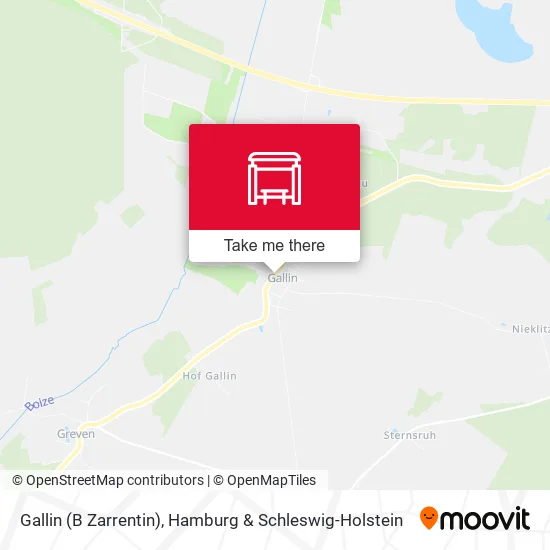 Карта Gallin (B Zarrentin)