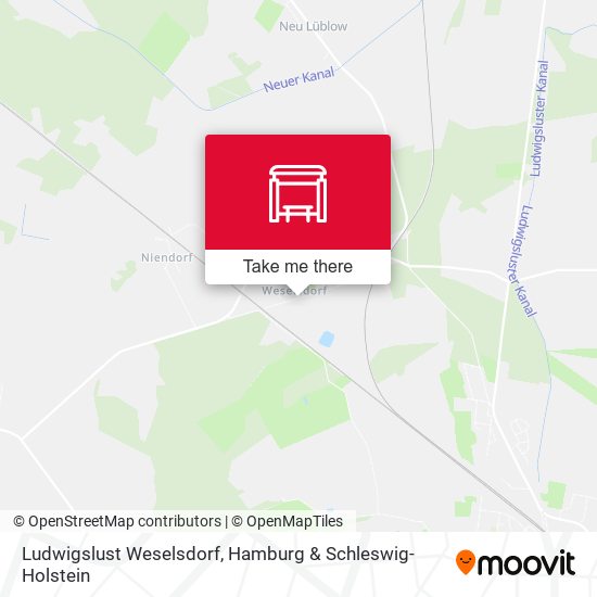 Ludwigslust Weselsdorf map
