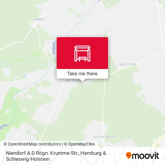 Карта Niendorf A D Rögn. Krumme Str.