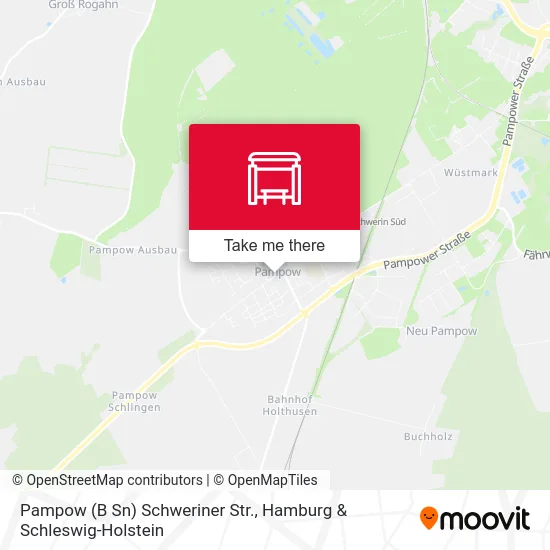 Карта Pampow (B Sn) Schweriner Str.