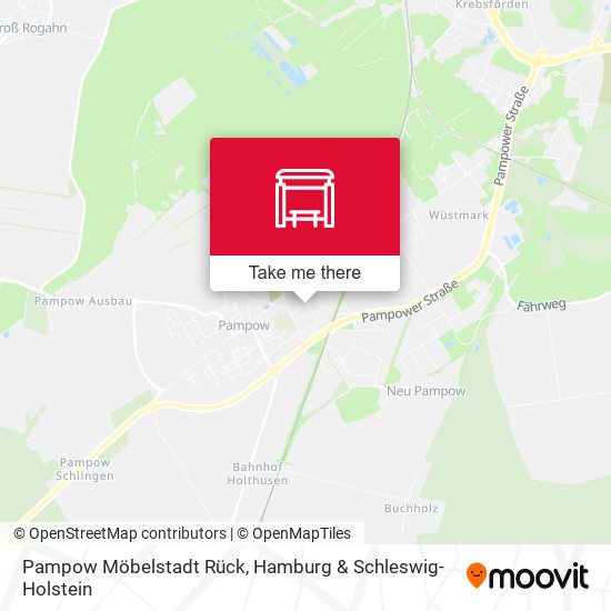 Pampow Möbelstadt Rück map