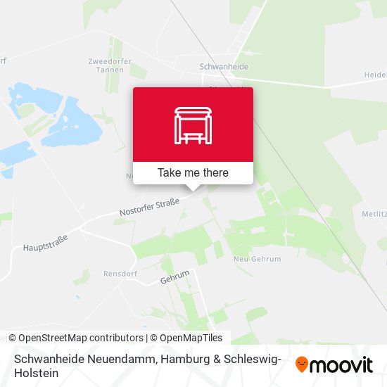 Schwanheide Neuendamm map