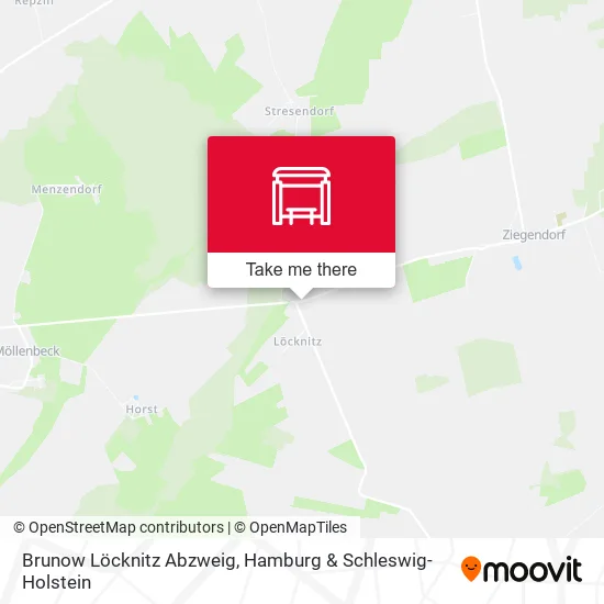 Карта Brunow Löcknitz Abzweig