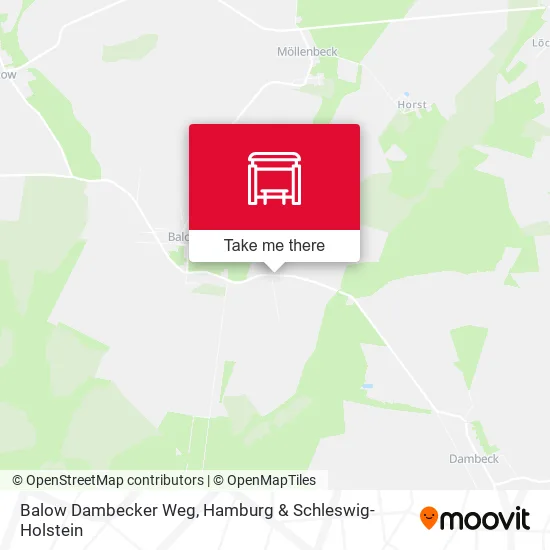 Карта Balow Dambecker Weg