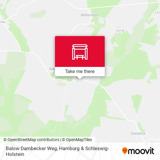 Карта Balow Dambecker Weg