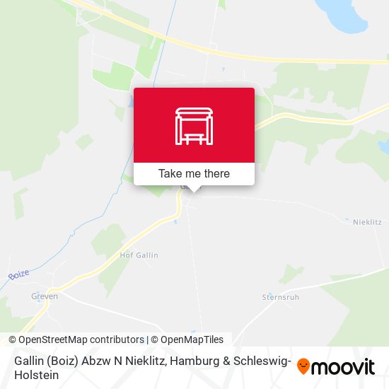 Gallin (Boiz)  Abzw N Nieklitz map