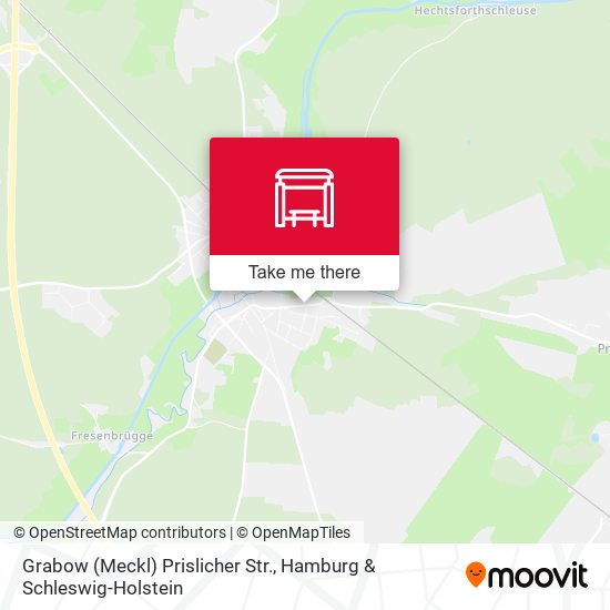 Grabow (Meckl) Prislicher Str. map