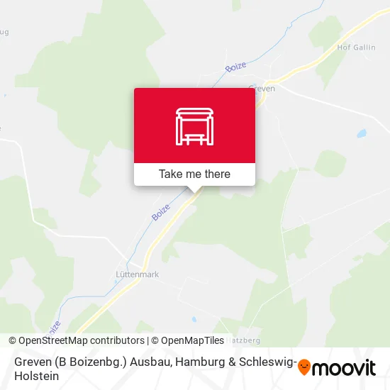 Карта Greven (B Boizenbg.) Ausbau