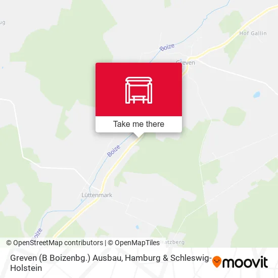 Карта Greven (B Boizenbg.) Ausbau