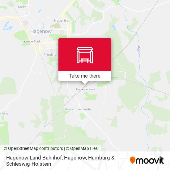 Hagenow Land Bahnhof, Hagenow map