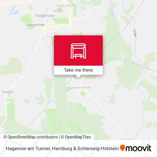 Hagenow am Tunnel map