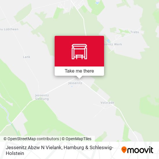 Jessenitz Abzw N Vielank map