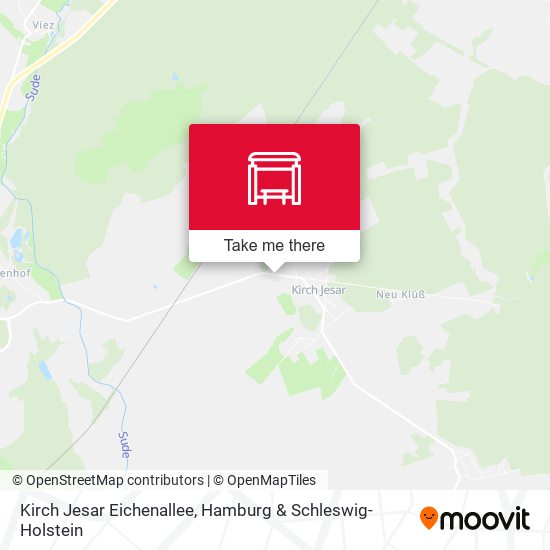Kirch Jesar Eichenallee map