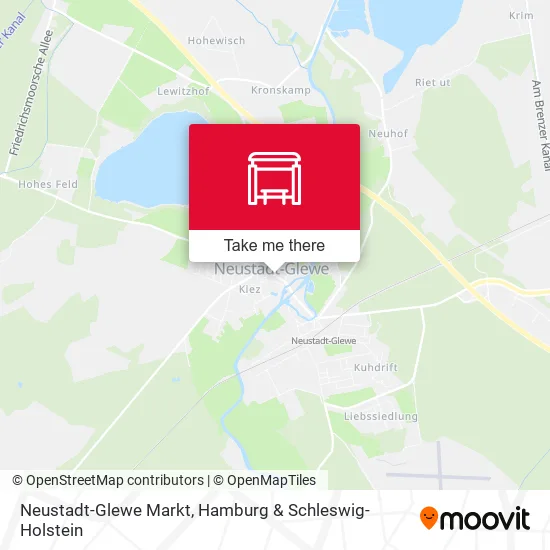 Карта Neustadt-Glewe Markt