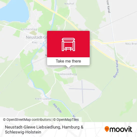 Карта Neustadt-Glewe Liebsiedlung