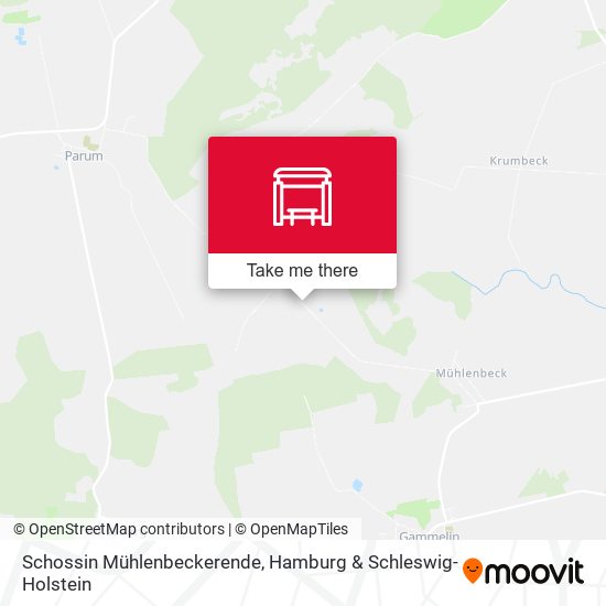 Schossin Mühlenbeckerende map
