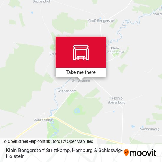 Klein Bengerstorf Strittkamp map
