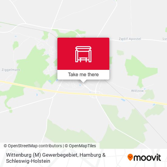 Wittenburg (M) Gewerbegebiet map