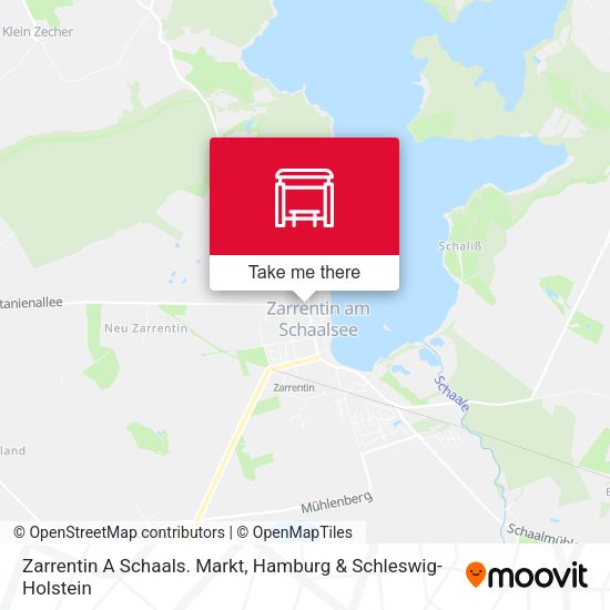 Zarrentin A Schaals. Markt map