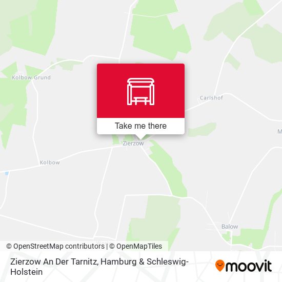Zierzow An Der Tarnitz map