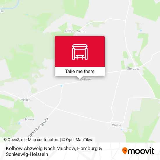 Карта Kolbow Abzweig Nach Muchow