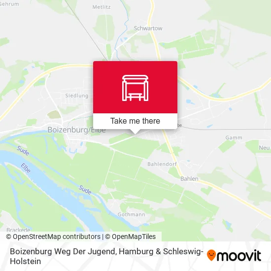 Карта Boizenburg Weg Der Jugend