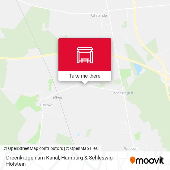 Dreenkrögen am Kanal map
