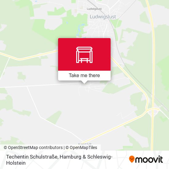 Techentin Schulstraße map