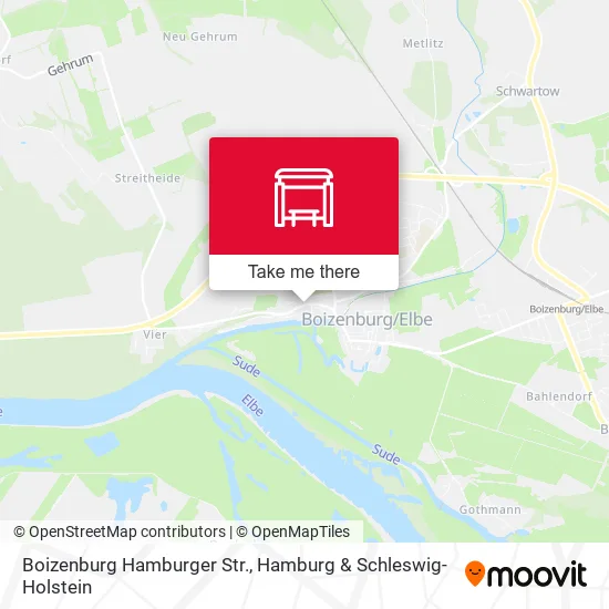 Карта Boizenburg Hamburger Str.