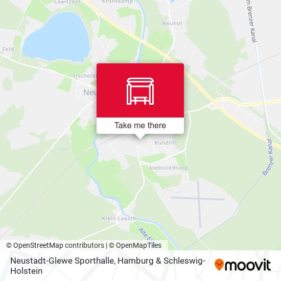 Neustadt-Glewe Sporthalle map