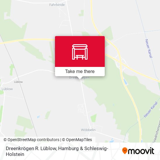 Dreenkrögen R. Lüblow map