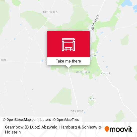 Карта Grambow (B Lübz) Abzweig
