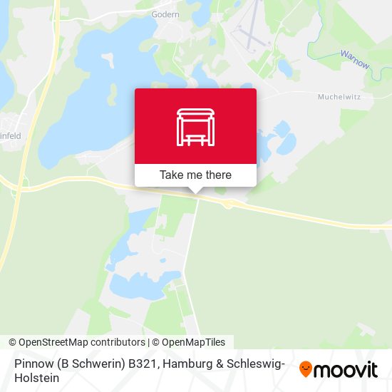 Pinnow (B Schwerin) B321 map