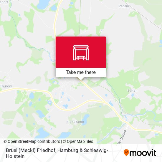 Brüel (Meckl) Friedhof map