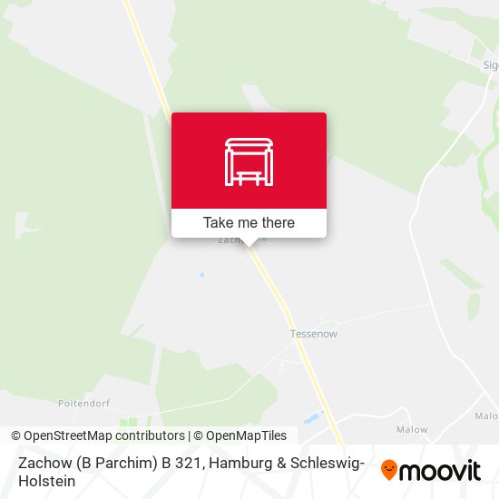 Zachow (B Parchim) B 321 map