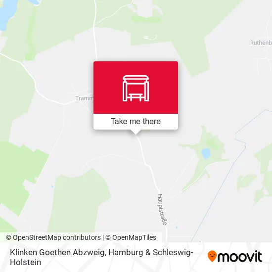 Карта Klinken Goethen Abzweig