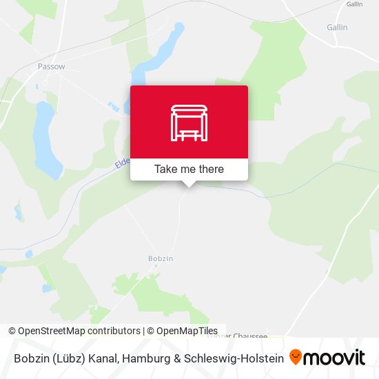 Bobzin (Lübz) Kanal map