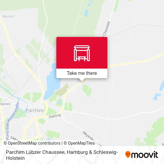 Parchim Lübzer Chaussee map