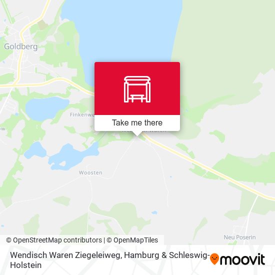 Wendisch Waren Ziegeleiweg map